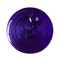 A sample of vibrant, deep purple, Daddy-O shampoo, swirled with tiny bubbles dotted throughout.
