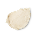 A swatch of Happy Skin, a smoothly textured white facial scrub.