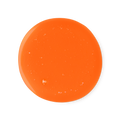 A sample of vibrant orange The Olive Branch shower gel.